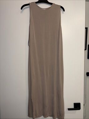 H&M Taupe Sleeveless Maxi Dress